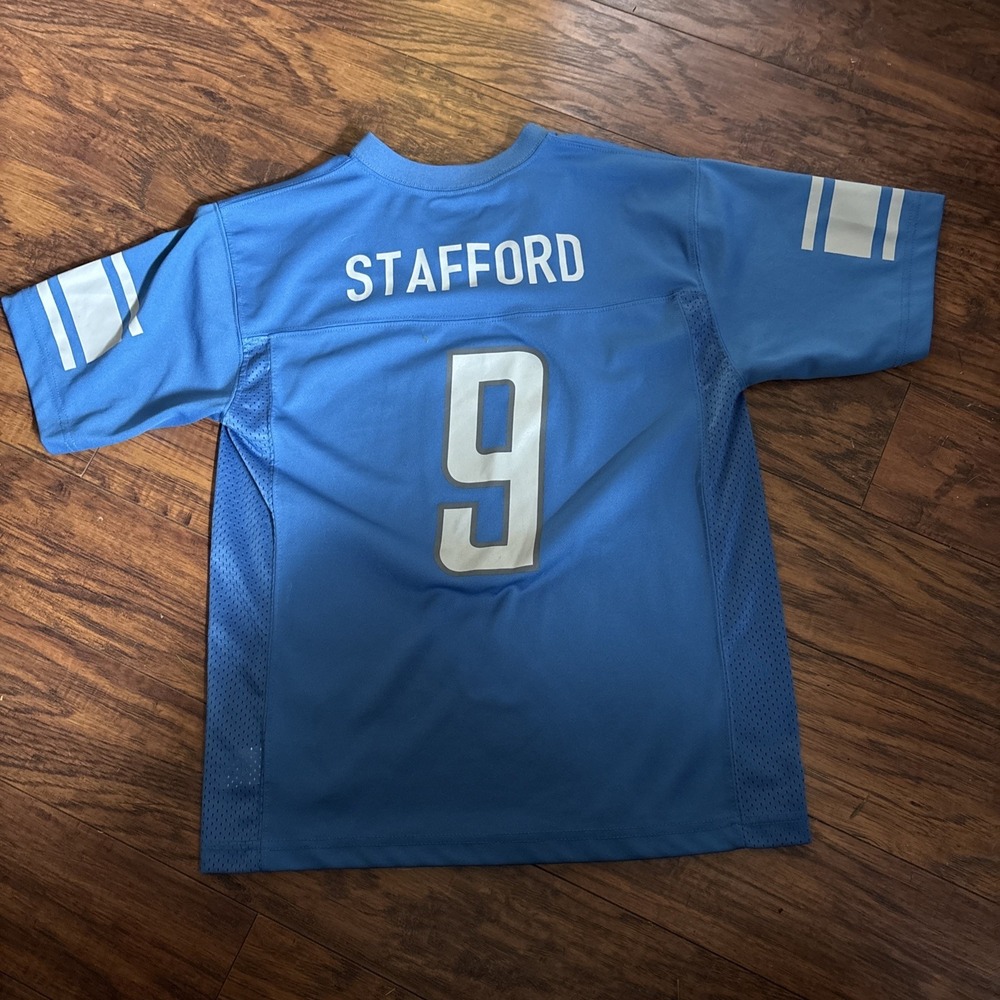 Detroit Lions NFL Team Apparel Matthew Stafford #9 Home Jersey size Youth XL